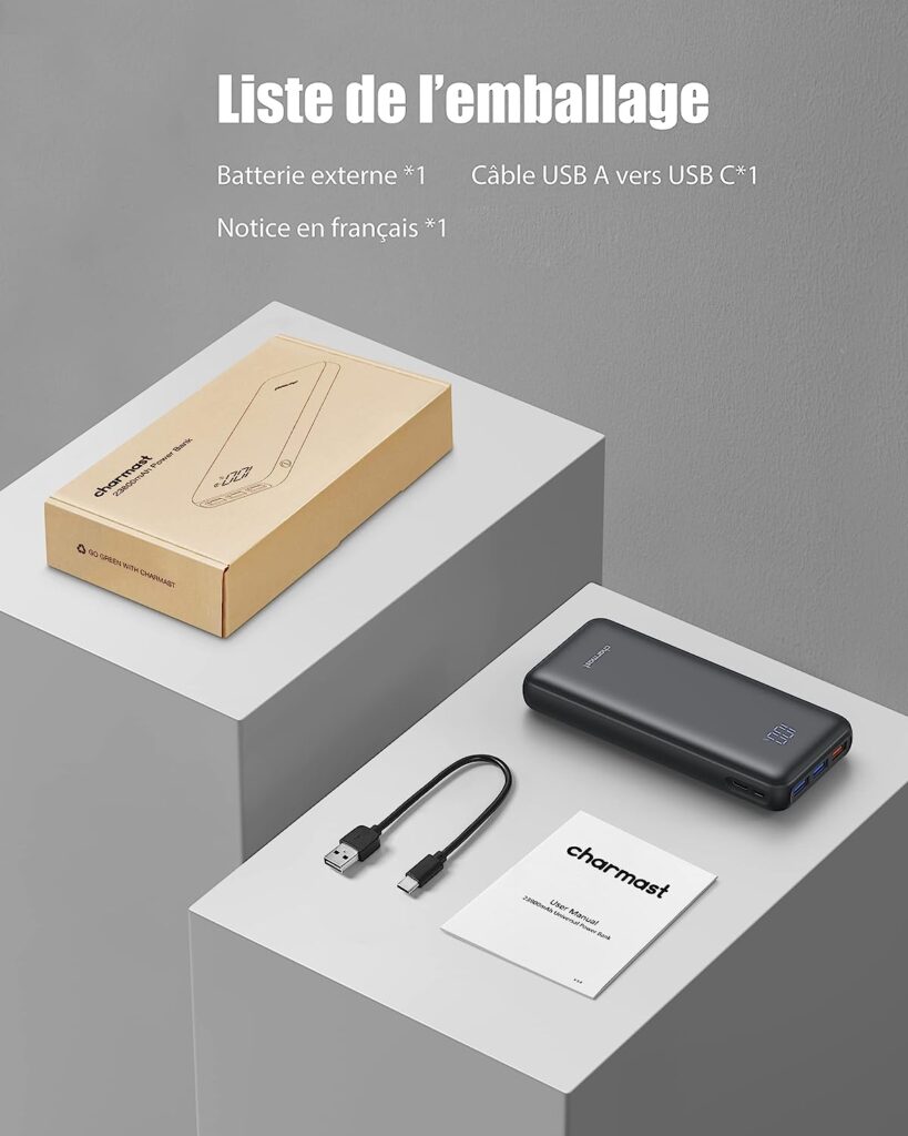 Batterie Externe 60000mAh avec Torche Intégrée - Gadgets Tendance