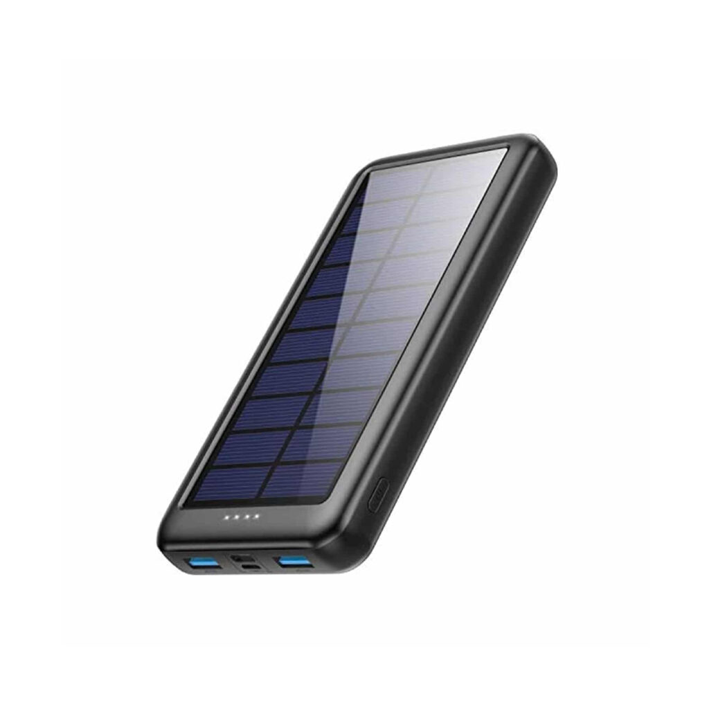 Chargeur Solaire Hiluckey 26800mAh - Powerbank 4 Ports USB Avec Lampe LED - Pour Outdoor, Camping