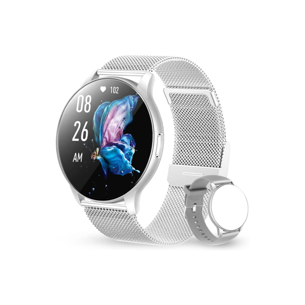 Montre Connectée Fitness Tracker Hombre - Bracelet Métal Et Silicone - Neuf Scellé