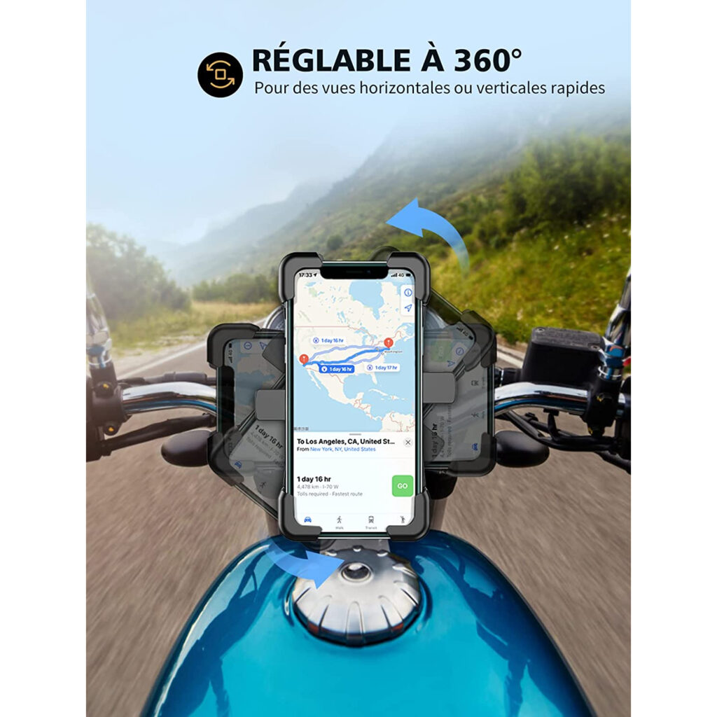 Support Téléphone Pour Moto NT1100 2025 - Fixation Sécurisée Pour GPS Ou Smartphone Sur Guidon