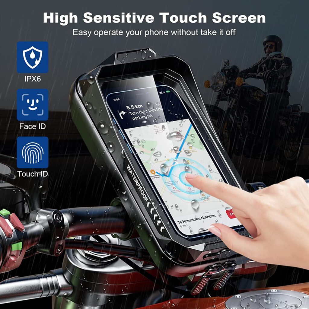 Support De Téléphone Universel GUB - Étanche Pour Moto, Vélo - Rotatif Aluminium - Neuf