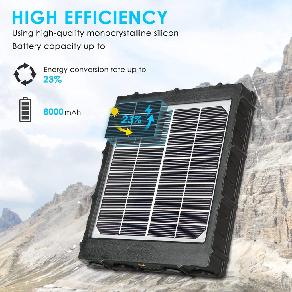 Power Bank Solaire 42 800 MAh - Léger, étanche IPX66, Charge Rapide, Idéal Camping Et Randonnée