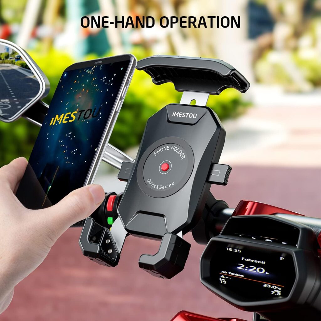 Support téléphone pour demi-guidon de moto BOOST