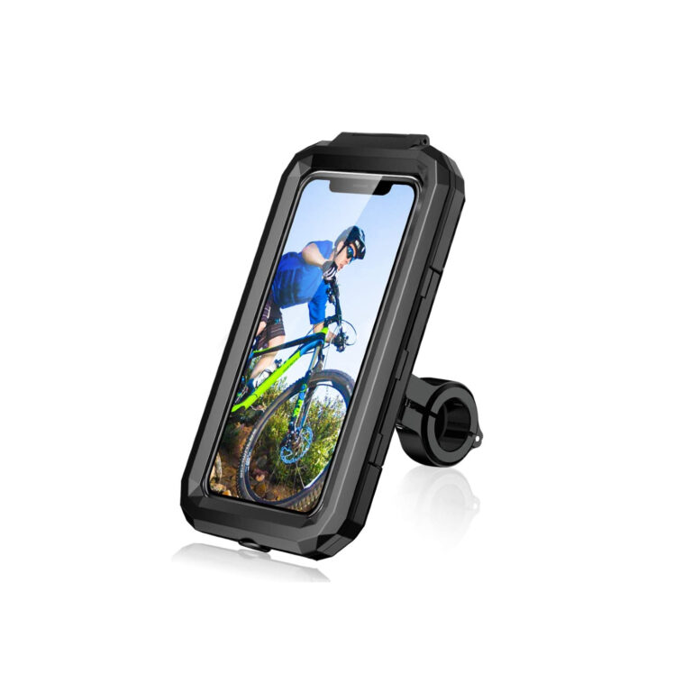 Support Téléphone étanche Pour Moto - Rotation 360° - Compatible écran Jusqu'à 7" - Fixation Guidon - 10