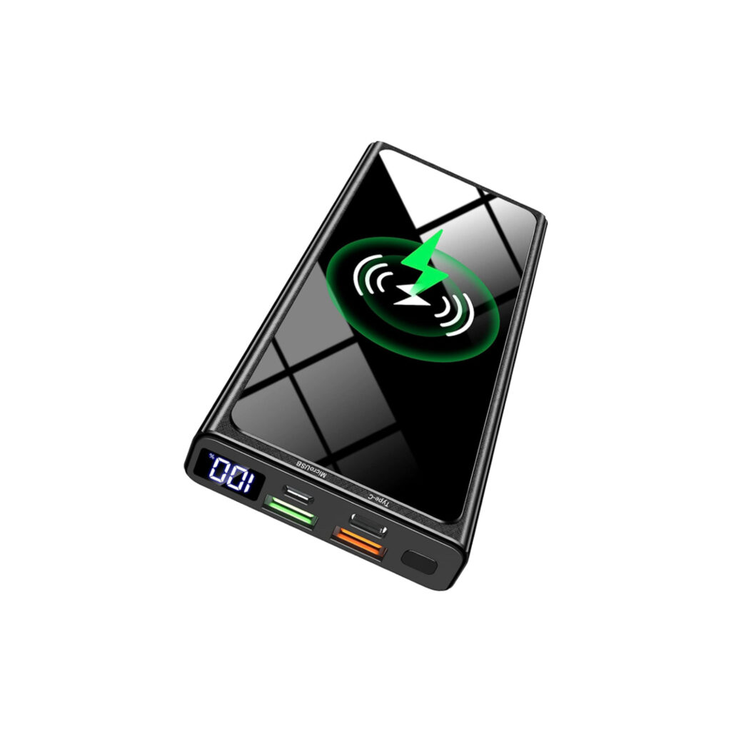 Batterie Externe Magnétique 10000mAh PD 20W Avec Charge Sans Fil Pour IPhone 12 à 16 - Support Pliable Intégré - Portable Et Recharge Rapide