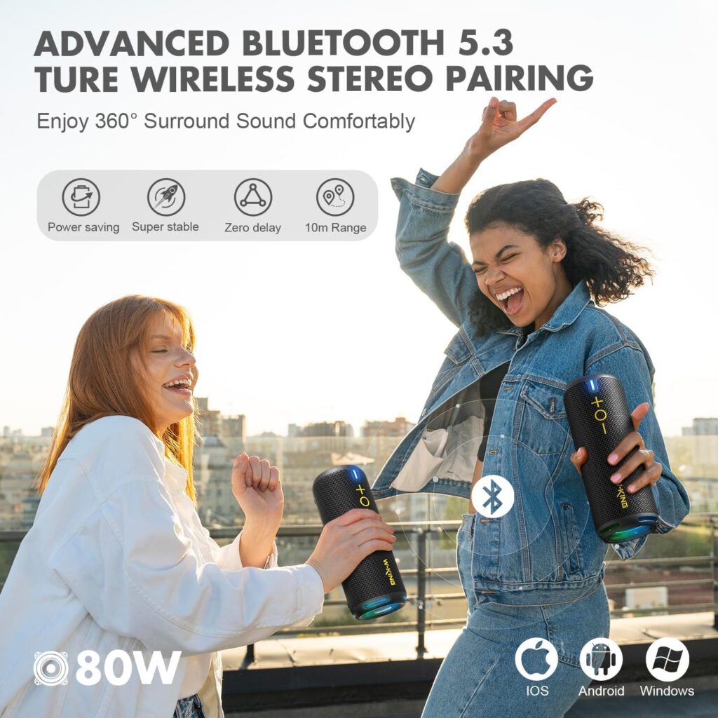Enceinte Portable AV:Link WPS01-BT : Le Son Qui Te Suit Partout, Même Sous La Pluie !