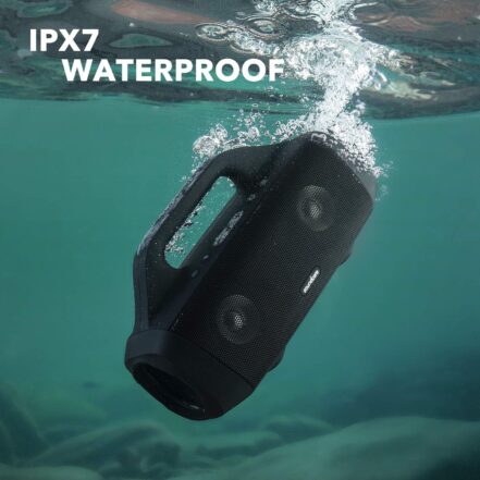 Enceinte Bluetooth Extérieure Puissante W-KING T8II – 96W, Basses Profondes, Charge Rapide, Appairage Stéréo – Idéale Pour Fêtes Et Extérieur
