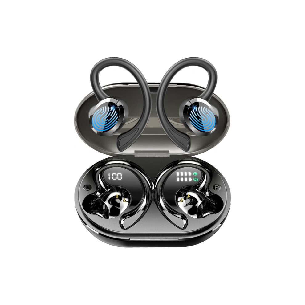 T6 Ecouteurs Bluetooth Sans Fil Sport, Oreillette Intra-Auriculaire Enc