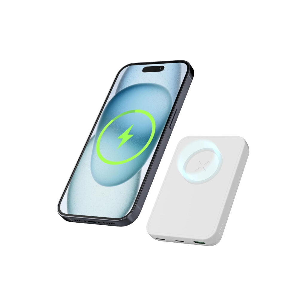 Batterie Externe Ultra-Fine Magnétique - Chargeur Sans Fil Portable Et Léger