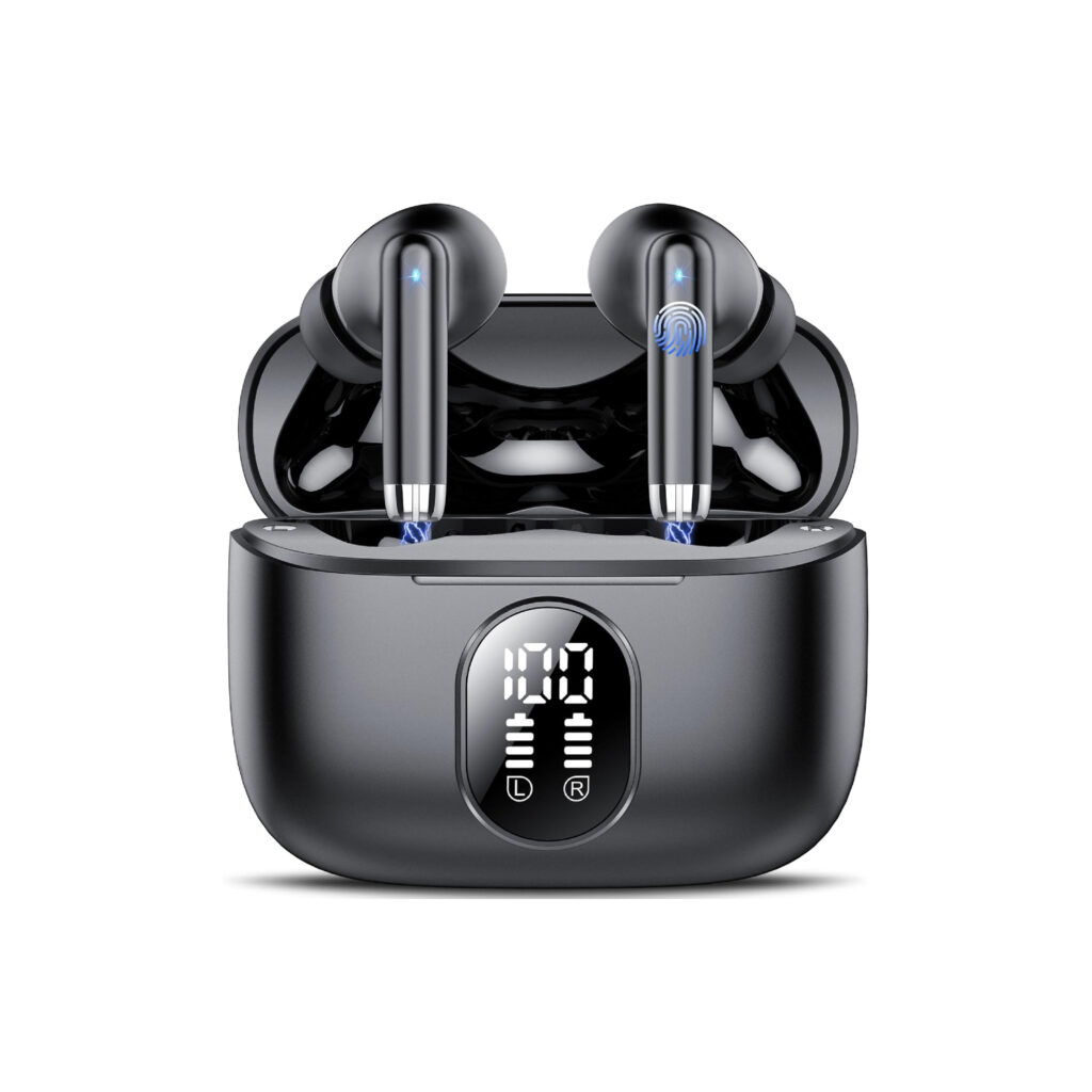 Sanag Écouteurs Sans Fil Bluetooth Avec Mémoire Intégrée De 16 Go Lecteur Mp3 Lecture 40 Heures Affichage De Lalimentation Led Ecouteurs Avec Etui De Chargement Dans Les Ecouteurs Pour Android O